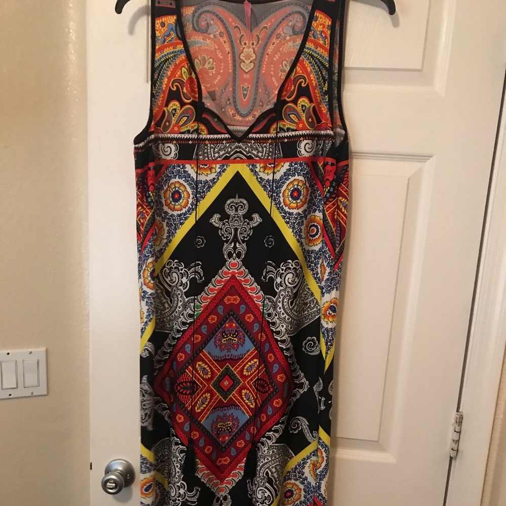 Bright beautiful color maxi dress